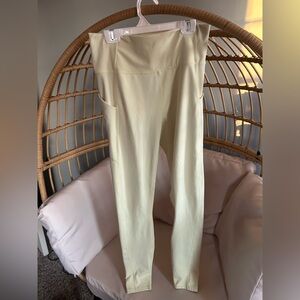 Butter yellow Fabletics leggings | medium